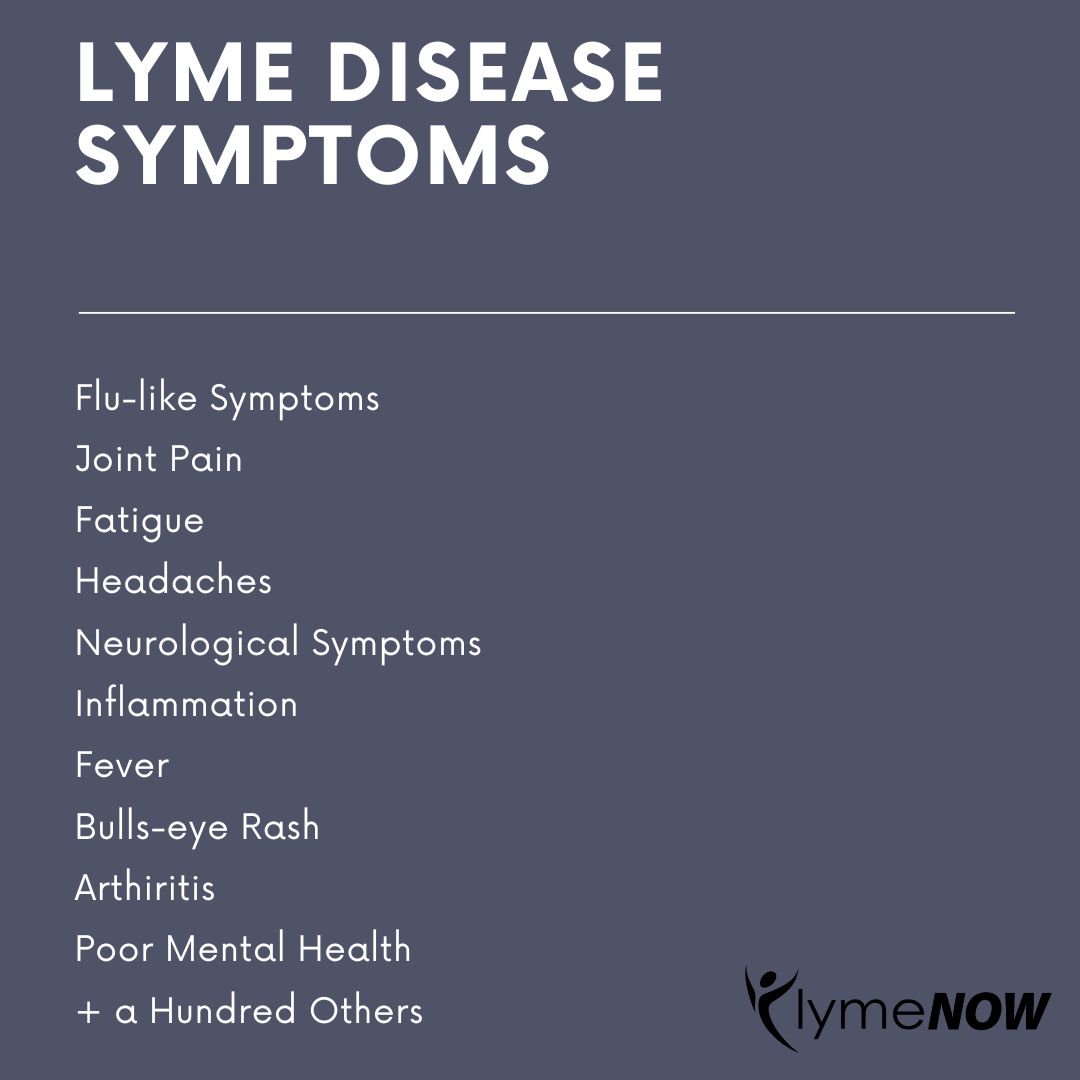 There are countless symptoms of Lyme Disease, making it one of the reasons it is so hard to properly diagnose. What are your main Lyme disease symptoms?

#LymeAwareness #LymeDiseaseAwareness #LymeNow #lymesymptoms #lymewarrior #lymelife #chroniclymedisease #lymetreatment
