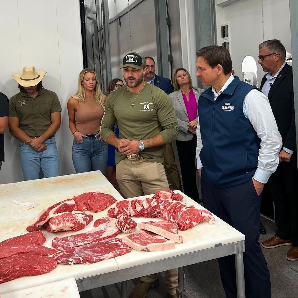 BREAKING: Governor DeSantis Signs Bill Banning Lab-Grown Meat in Florida, Becoming the First State to do so 🥩 🇺🇸
