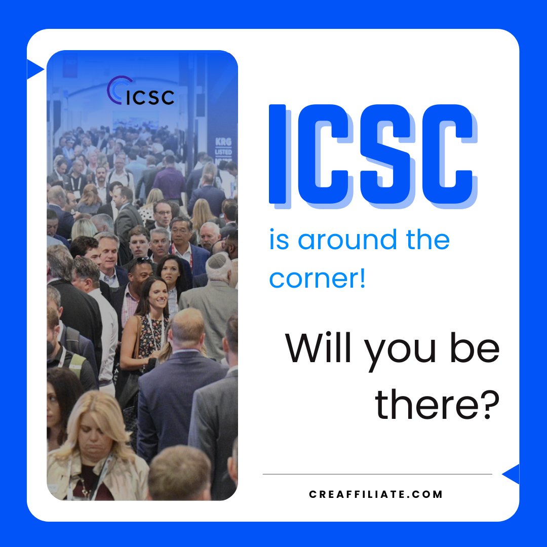 🔵 The countdown to @ICSC is on! Are you ready to connect with industry leaders and innovators? #ICSC #CRE #Networking #CommercialRealEstate