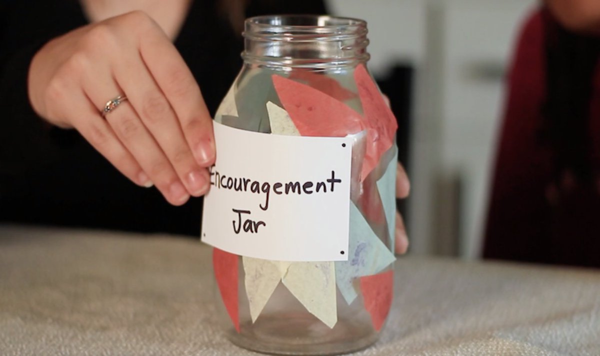 Today will be a great day! Make an encouragement jar containing positive mantras and affirmations to help you start your day on a positive note. Visit pbs.org/parents/crafts… to learn how! #MentalHealthAwarenessMonth