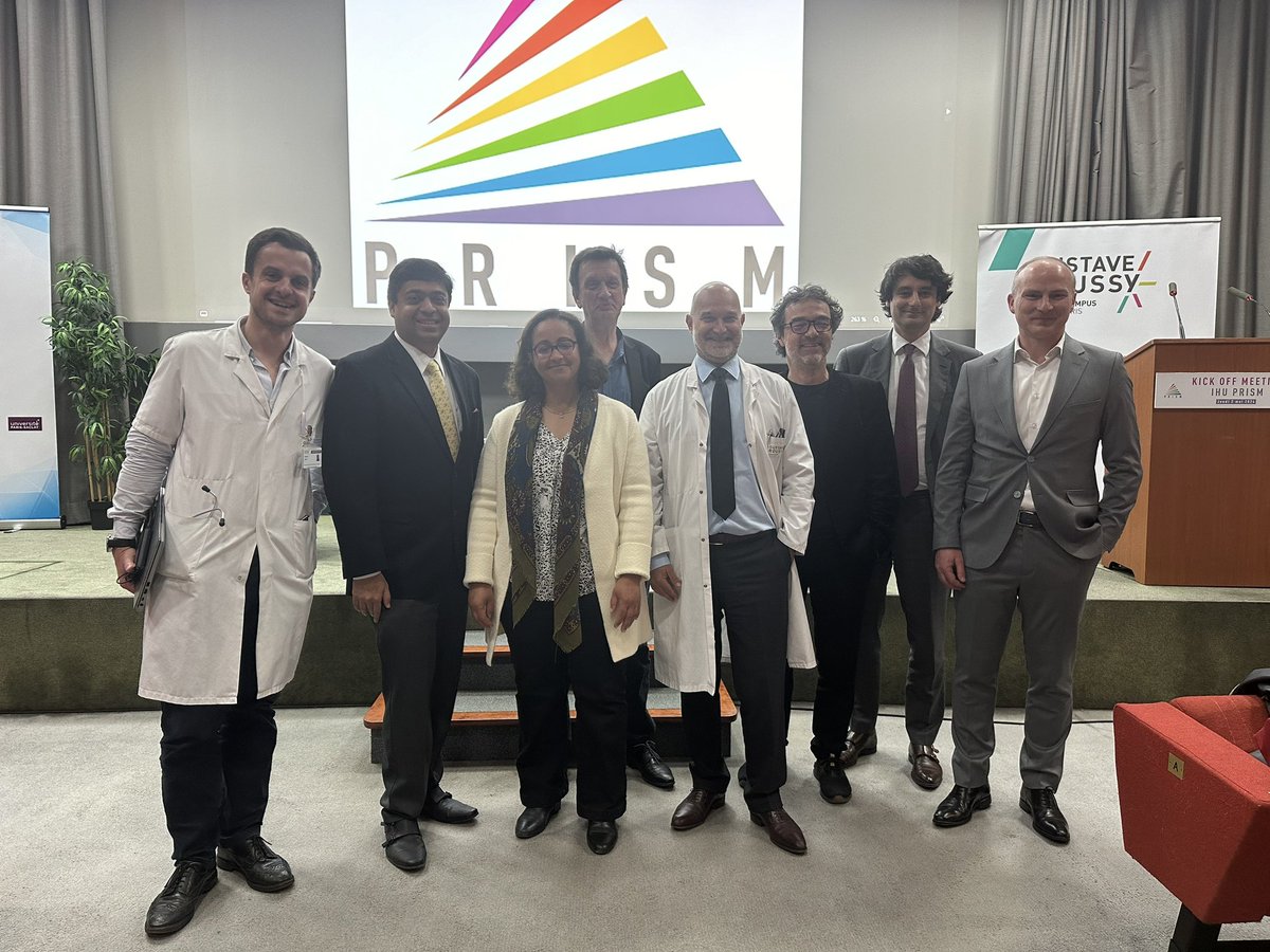⭐️Such a delight to visit the fantastic @GustaveRoussy , Paris 🇫🇷!!! @PrismCenter @Inserm 

Amazing place, amazing people 

@GPentheroudakis @myESMO 
@FAndreMD 
@barlesi 
@ArBayle 

Paris #Precisiononcology = Perfect synergy of place, people, and purpose @oncodaily @OncoAlert
