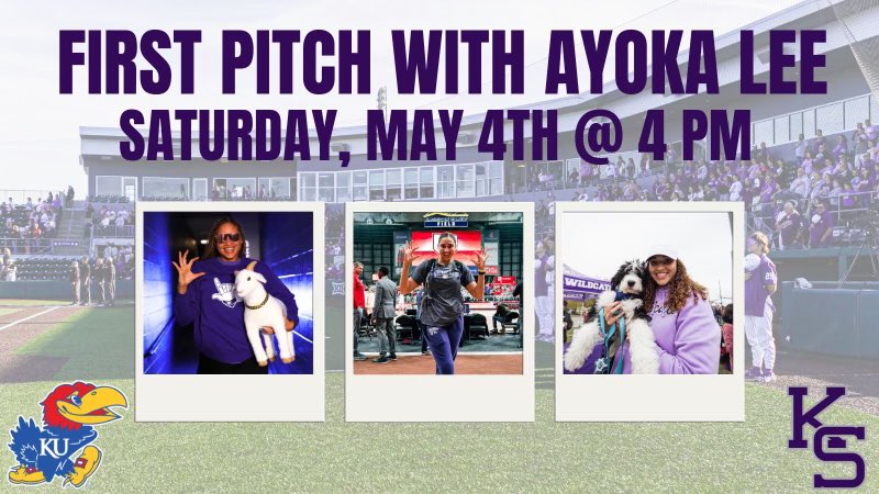Come watch me throw the first pitch & enjoy some K-State baseball tomorrow @ 4pm!