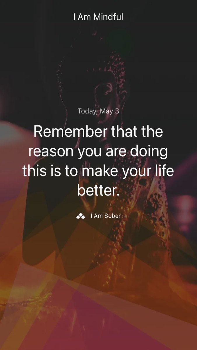Remember that the reason you are doing this is to make your life better. #iamsober #recoveryposse