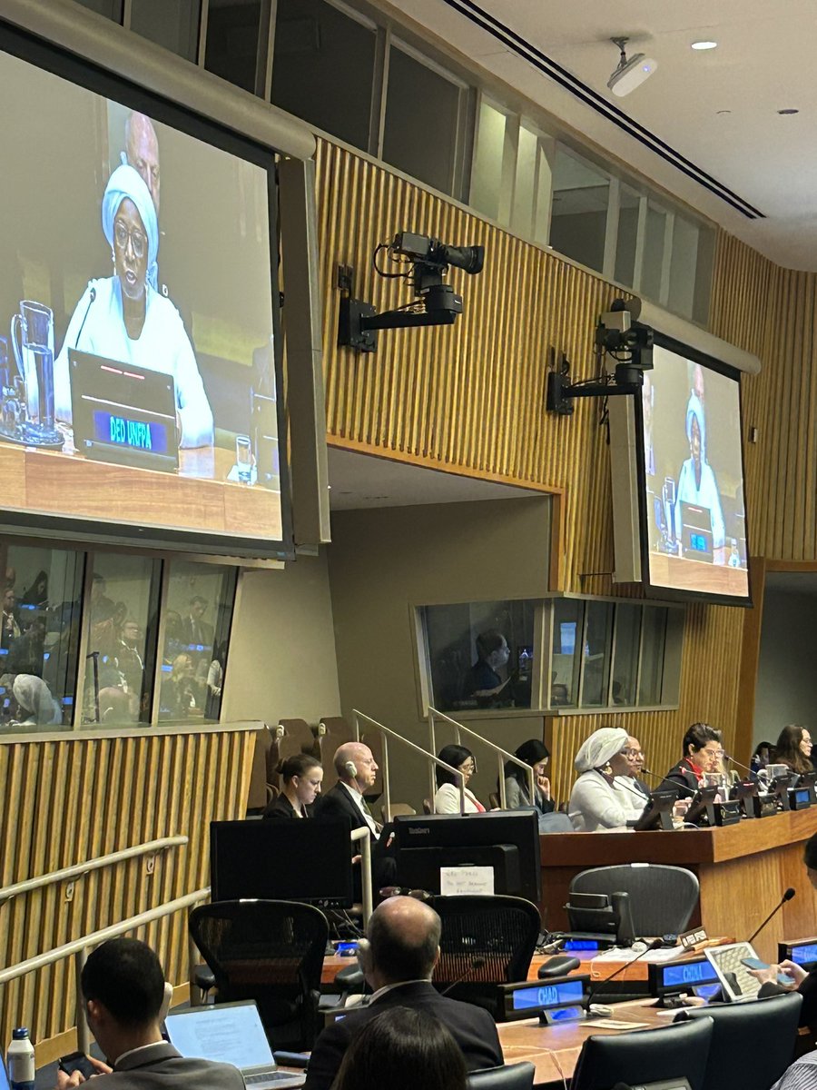 At the closing of #CPD57, <a href="/dienekeita/">Diene Keita</a> reaffirms  the commitment of @unfpa to support and deliver - jointly with our partners on the ground - on the accelerated implementation of the #ICPD in benefit of women, girls and youth across the world.