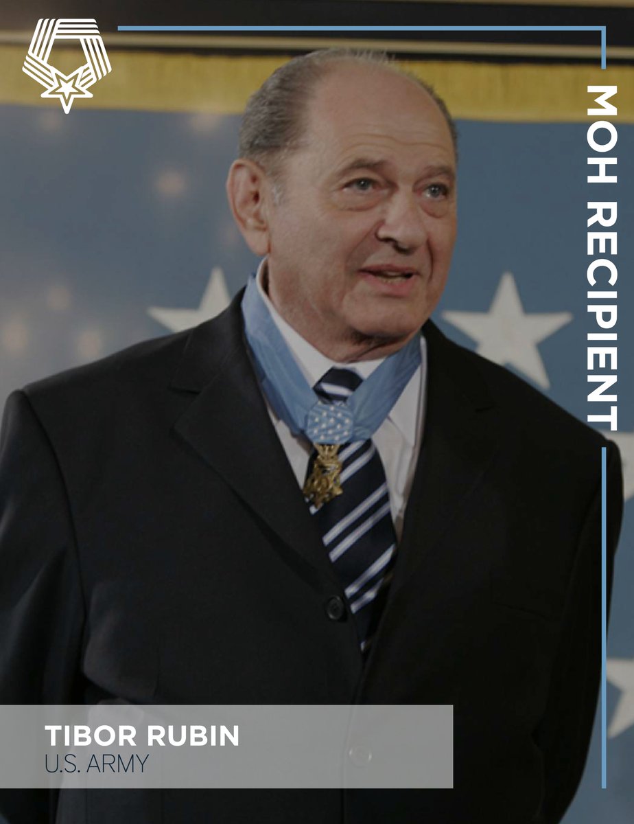 May is Jewish American History Month. We are honoring Tibor Rubin, one of 18 Jewish #MedalofHonor recipients.