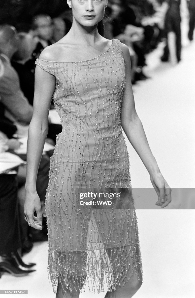 just sourced this vintage Oscar de la Renta spring 1998 embellished dress