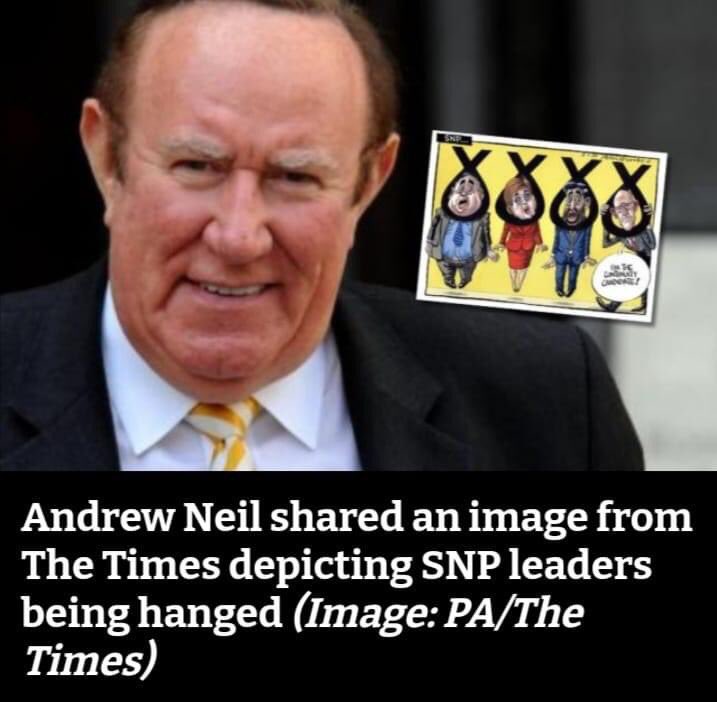 Are you fuckin kidding me?? @afneil should be arrested for stirring up hate, SURELY!!! This is outrageous!!!! @metpoliceuk you think this is funny??? #ToryCriminals #ToryLowLife #ScottishIndependenceASAP 😡😡😡😡