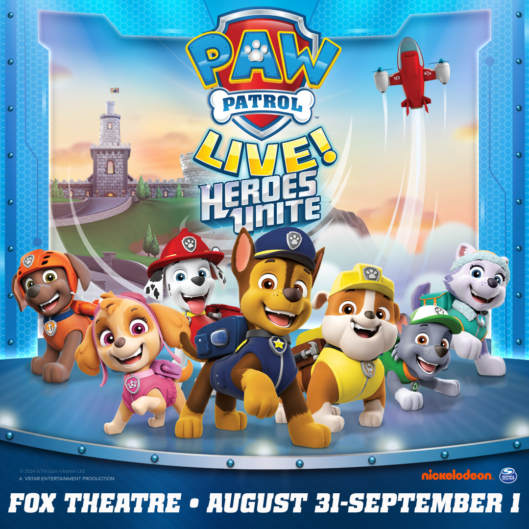 Get excited! PAW Patrol: Heroes Unite will arrive at the Fox this summer for four amazing shows, August 31 and September 1. Individual tickets and Very Important Pup packages are on sale now at the link in bio. #pawpatrollive #familyshow #thingstodoinatlanta
