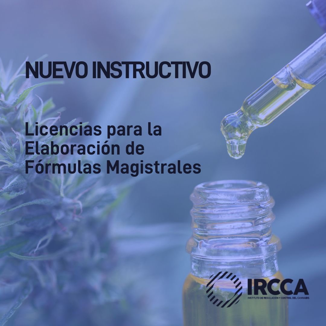 IRCCA aprobó instructivo para solicitar licencias para la elaboración de fórmulas magistrales. 
Más información aquí ➡️ircca.gub.uy/se-aprobo-inst…