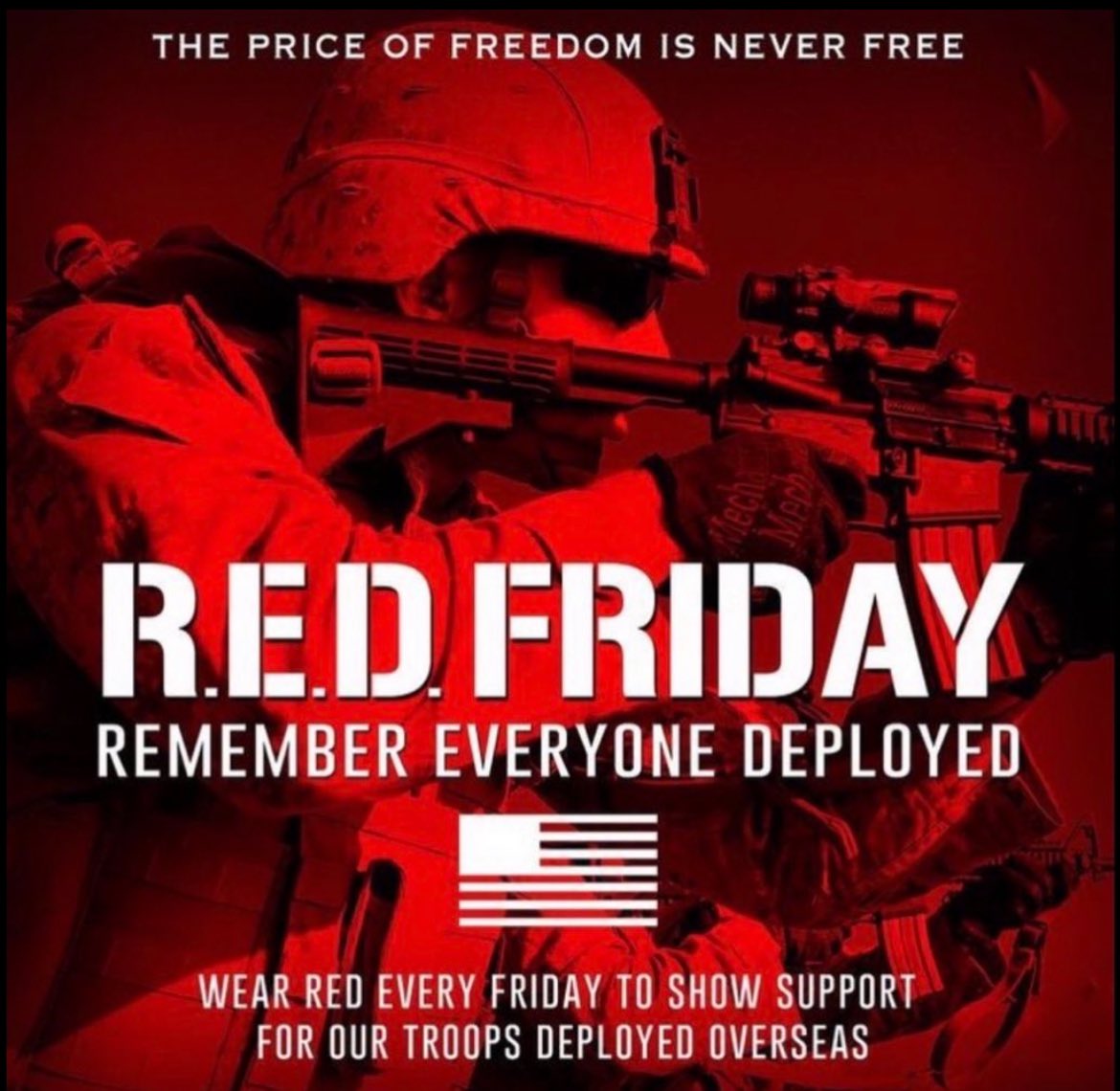 The price of freedom is never free 
#REDFriday 
🫡Remember 
🫡Everyone 
🫡Deployed 
#GodBlessOurSaviorsOfMankind🌹⚔️