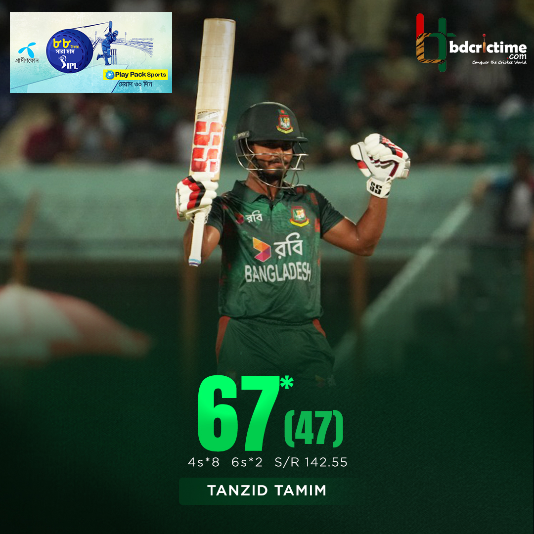 Dream debut for Tanzid Tamim

#BANvZIM #MyGP