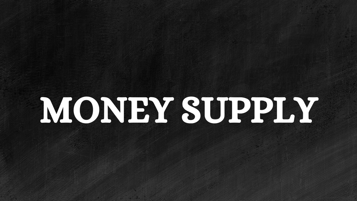 MONEY SUPPLY - SIMPLICITY The money supply is the sum total of all of the currency and other liquid assets in a country's economy on the date measured. A nation’s central bank typically controls its money supply. In the U.S., the Federal Reserve oversees a portion of money…
