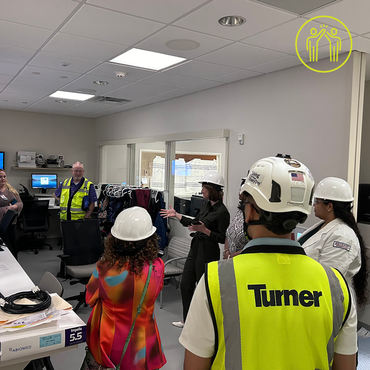 Our #Memphis team hosted graduating nursing students from @SouthwestTN this week at the @LeBonheurChild NICU expansion. It is exciting for these students to see their future in this brand-new facility! #TurnerConstructuion #FoundersMonth #healthcare