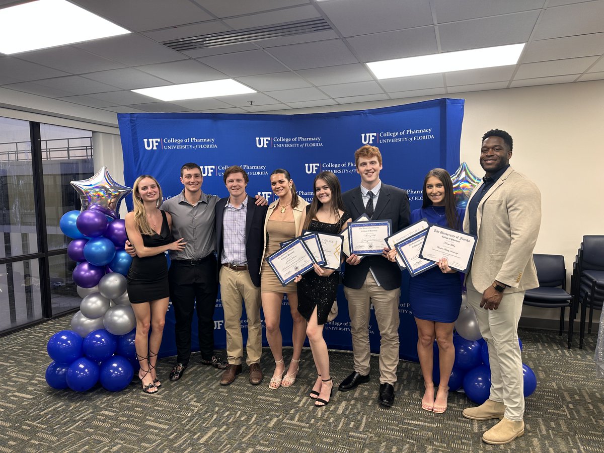 Cheers to another great academic year!🥂 Celebrating our top #UFPharmacy students at award ceremonies in Gainesville, Jacksonville and Orlando was so much fun!🎉