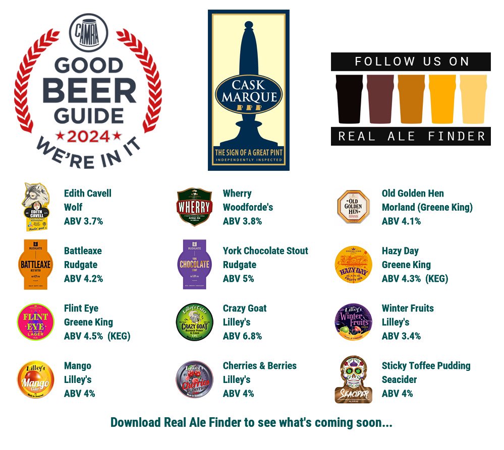 Lollards Pit (@lollards_pit) on Twitter photo Your Bank Holiday Weekend Line Up
bit.ly/2op69fb
#goodbeerguide <a href="/CAMRA_Official/">CAMRA</a> <a href="/caskmarque/">Cask Marque</a> <a href="/WolfBrewery/">Wolf Brewery</a> <a href="/WoodfordesBeer/">Woodforde's Brewery</a> <a href="/greeneking/">Greene King</a> <a href="/rudgatebrewery/">Rudgate Brewery</a> <a href="/lilleyscider/">Lilley's Cider</a> <a href="/SeaCiderSussex/">SeaCider</a>
#RealAleFinder @CityOfAle <a href="/NorwichPubs/">Norwich Pubs</a> Your Bank Holiday Weekend Line Up
bit.ly/2op69fb
#goodbeerguide <a href="/CAMRA_Official/">CAMRA</a> <a href="/caskmarque/">Cask Marque</a> <a href="/WolfBrewery/">Wolf Brewery</a> <a href="/WoodfordesBeer/">Woodforde's Brewery</a> <a href="/greeneking/">Greene King</a> <a href="/rudgatebrewery/">Rudgate Brewery</a> <a href="/lilleyscider/">Lilley's Cider</a> <a href="/SeaCiderSussex/">SeaCider</a>
#RealAleFinder @CityOfAle <a href="/NorwichPubs/">Norwich Pubs</a>
