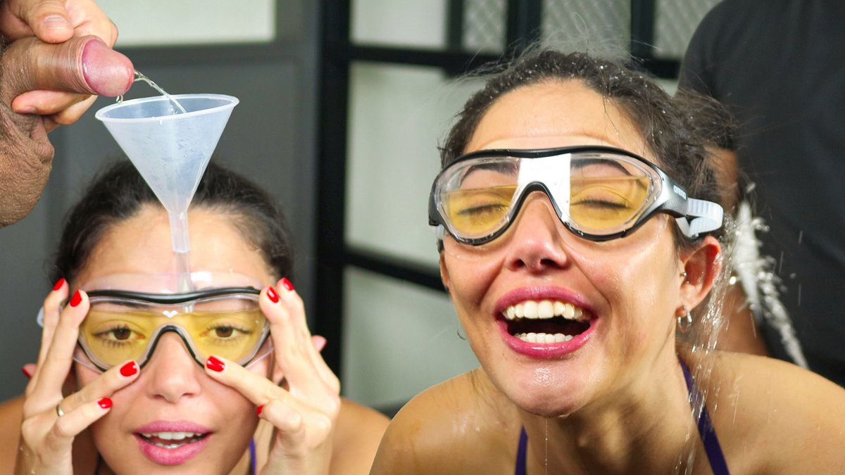 New video: 👀 PISS GOGGLES 👀 @Thic_Boy_P & @Nuriamillan__ show us the true purpose of swim goggles, and it feels so right 🥽 Innovation never looked better! 😊 Play trailer >> pissplay.com/videos/piss-go…