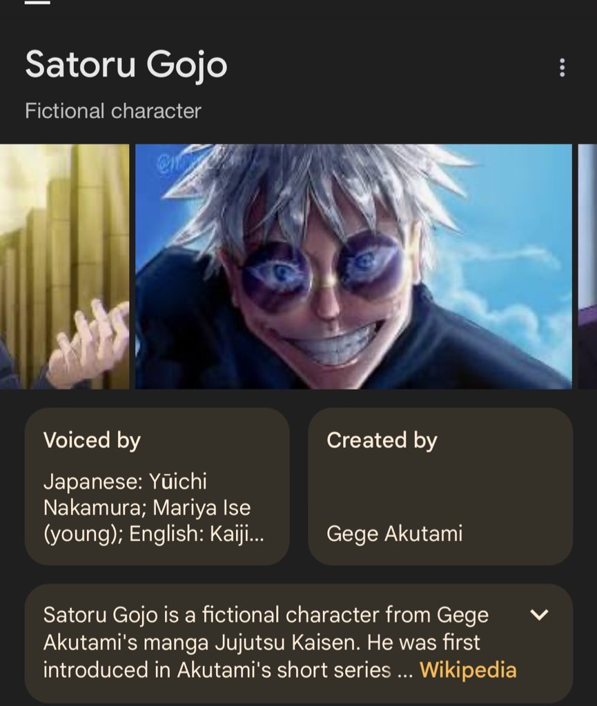 who decided that these are the first three images that come up when you look up gojo lmfaooooooo