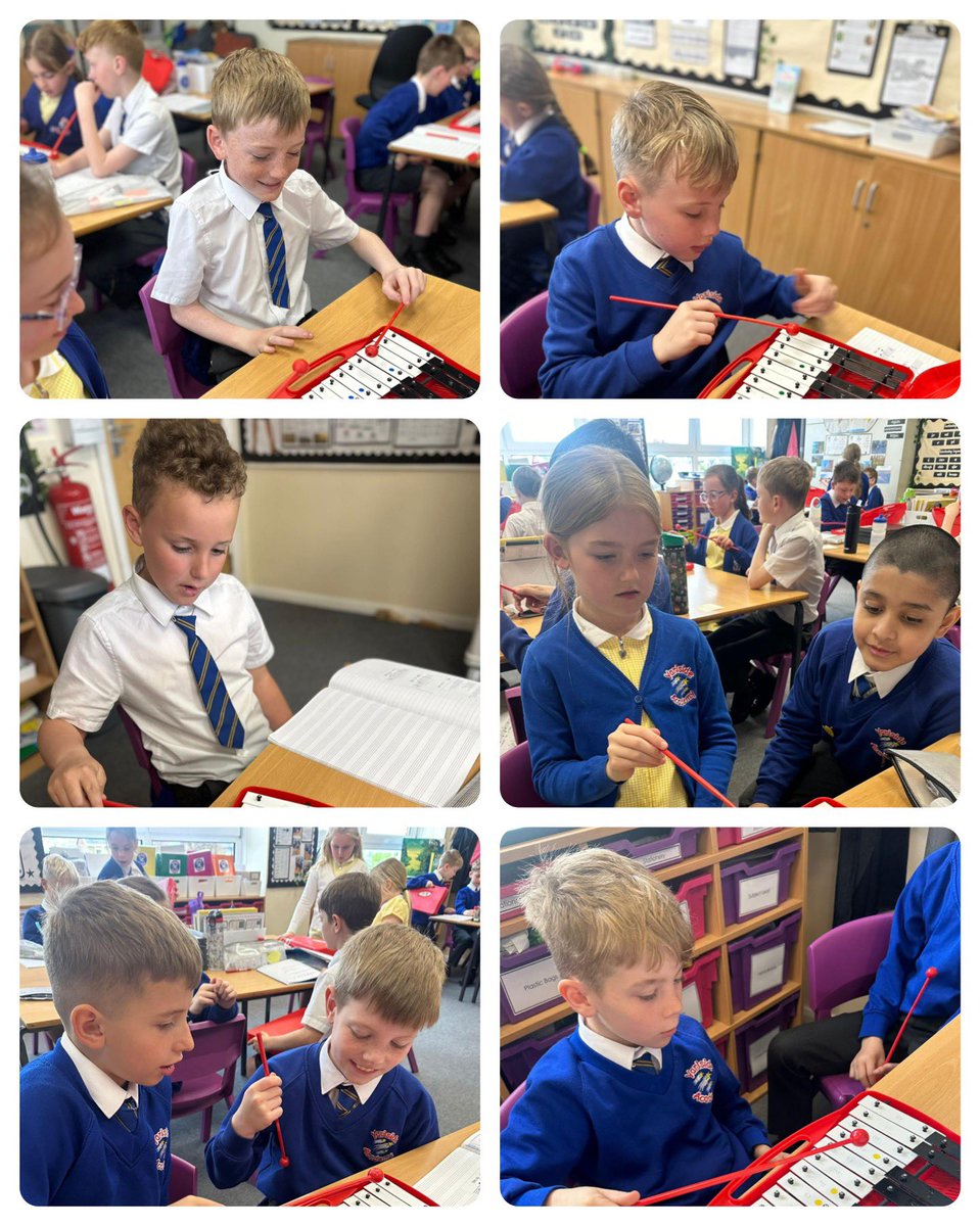 Today, Year 4 were learning to play motifs which they identified within the Roman song they have been learning.