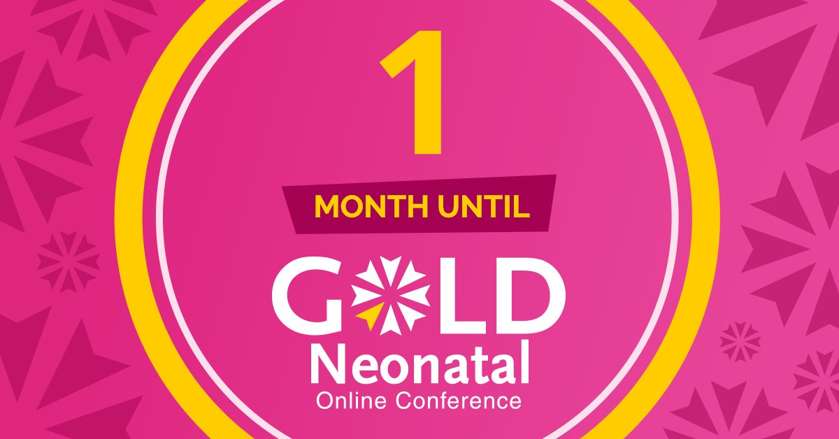 We're just 1 month away from brand new neonatal education from expert speakers! Early Bird discounts are available only until May 15: goldneonatal.com/conference/reg… #GOLDNeonatal2024 #neonatal #NeonatalHealth #neonate #preterm #NICU