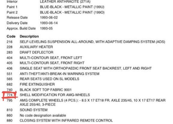 Her zaman göremezsiniz 😎.
Fabrika çıkışı Kod 795 AMG geniş jantlar ve Kod 774 AMG jantlara göre uyarlanmış gövde. Bu arada o bir V12 🫡.
Son detay, bu 600SL Türkiye’de.