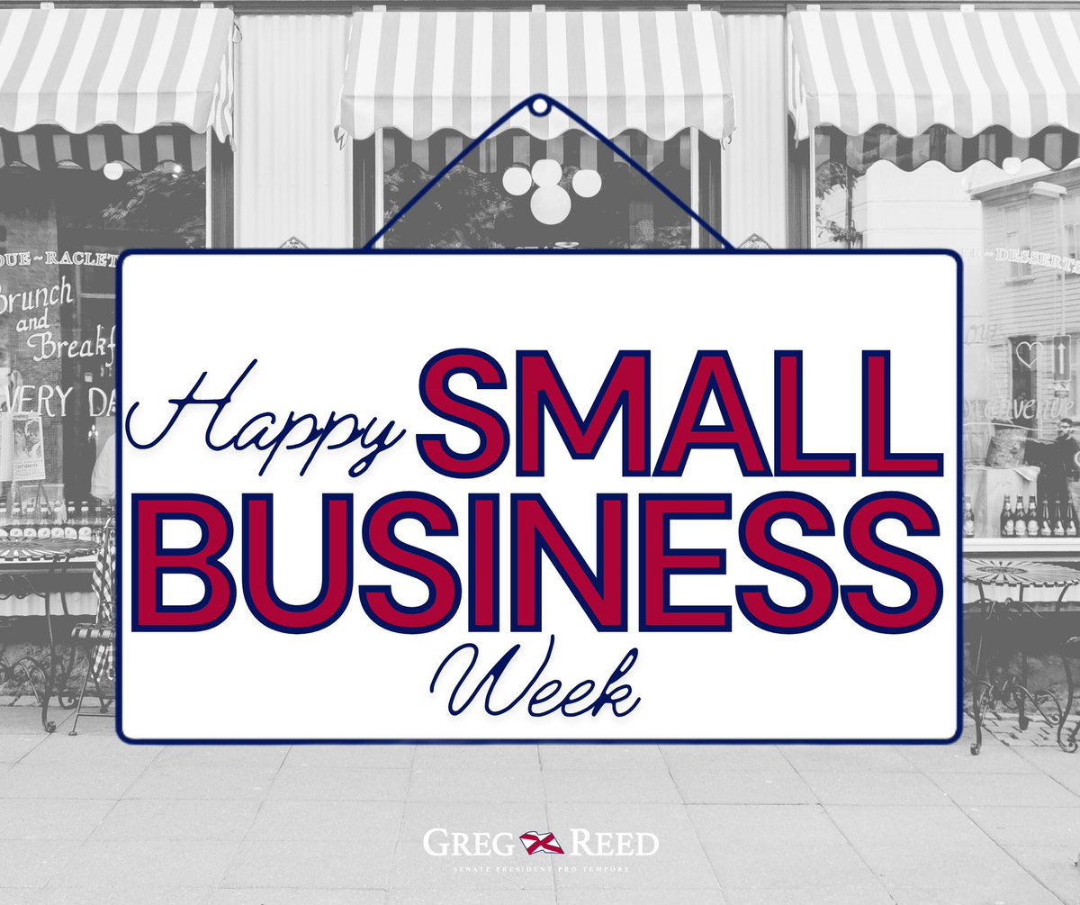 Small businesses are the backbone of our economy and local communities. This week has been Small Business Week. This weekend, please join me in showing support to the small businesses in our areas!