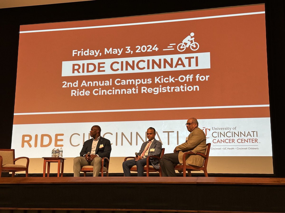 Ride Cincinnati Kickoff Event…raising money for cancer research in Cincinnati (UC+CCHMC)! ⁦@CincyChildrens⁩ ⁦@uofcincycancer⁩ ⁦@ChildrensCBDI⁩ ⁦@UCincyMedicine⁩