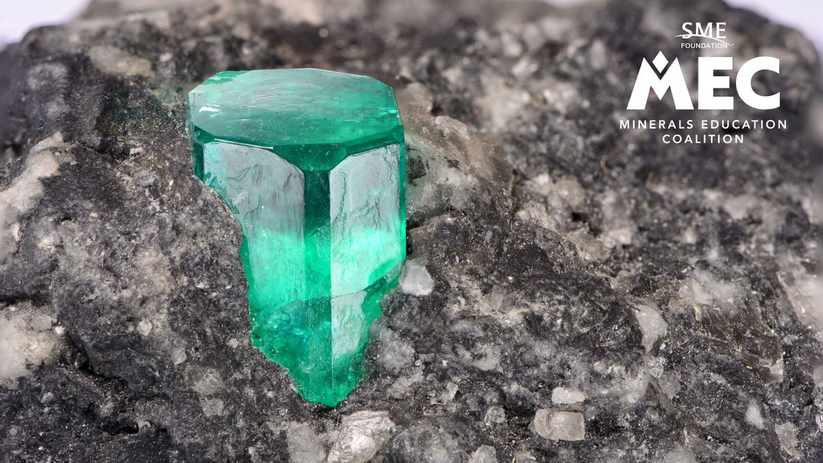 Emerald, the birthstone for May, is a type of beryl, a mineral that contains the element beryllium. #Beryllium rods are used in nuclear reactors because beryllium absorbs neutrons better than any other metal. Learn more at bit.ly/3T0UzCx #MEC