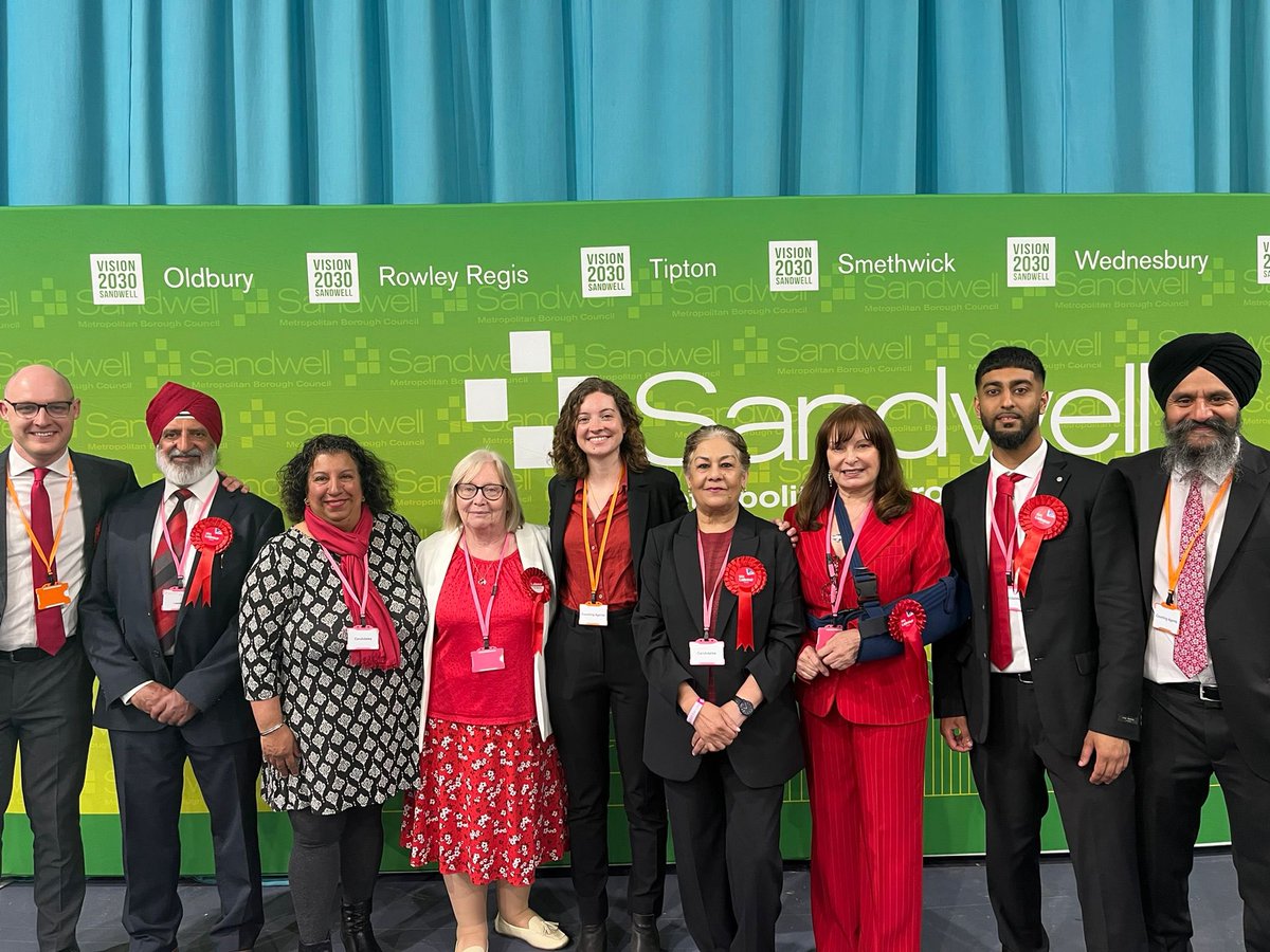 So proud and delighted for all our candidates in West Bromwich. We won every ward and all our dedicated councillors will be working hard for our community. Bring on the general election! 💪🌹💥