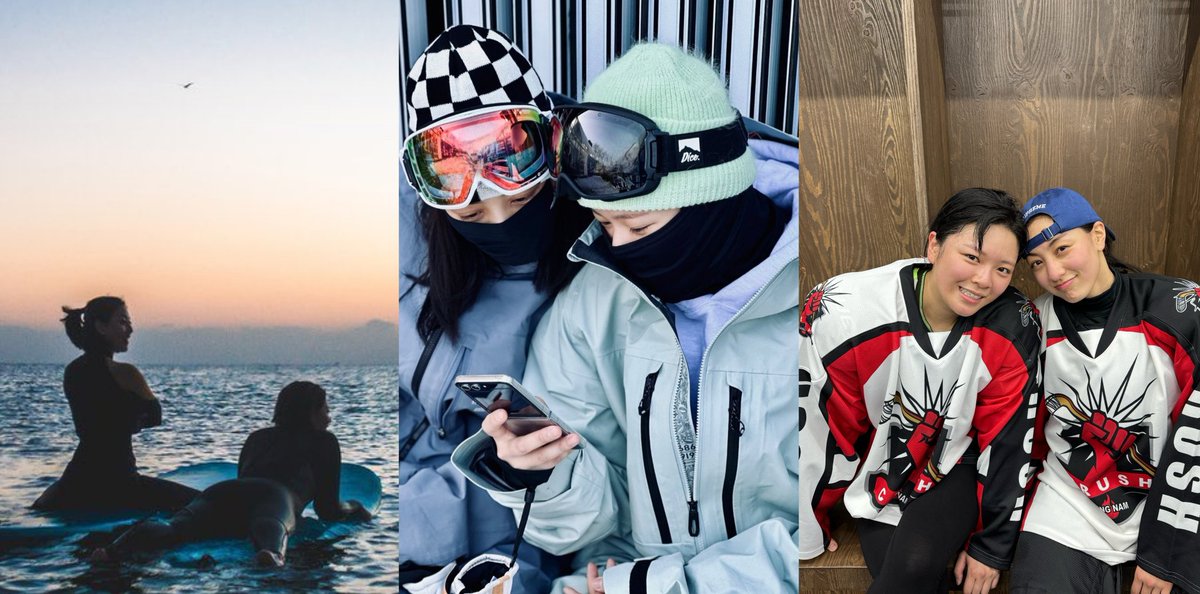 just UJB enjoying their hobbies TOGETHER💚🧡

From surfing, snowboarding and now Ice hockey. I'm wondering if Jihyo also does boxing like Jeongyeon. and as i remember she doesn't play tennis anymore bcus of her knees condition.