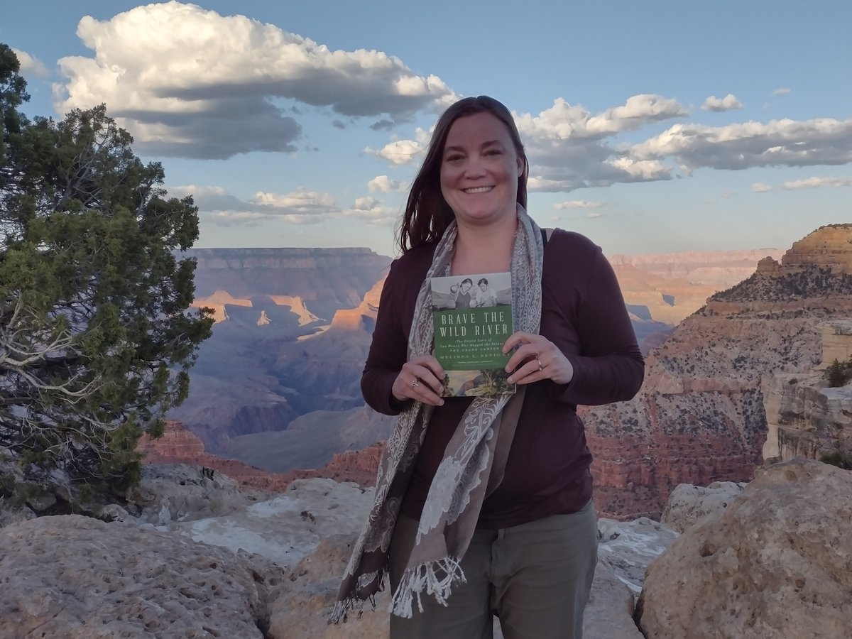 I'm pretty sure paperback copies are in for BRAVE THE WILD RIVER, @MelissaSevigny's wonderful book about the pioneering Grand Canyon botanists Elzada Clover and Lois Jotter. Some strong evidence out there... cc @LaurieAbkemeier @wwnorton