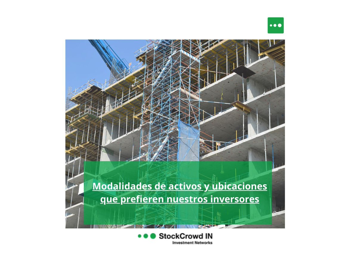 🗒️ Nuevo post en nuestro blog ➡️ Modalidades de activos y ubicaciones que prefieren nuestros inversores. Para más información pincha aqui: buff.ly/3wfTSNp