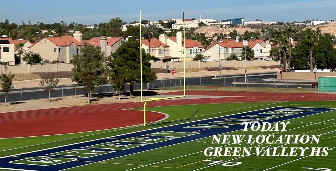 Important Update!! Today’s Vegas XLIV Friday Warm Up Session from 4-5 PM has been moved from Coronado HS to Green Valley HS. New Location: Green Valley HS 460 Arroyo Grande Blvd. Henderson, NV 89014 *this is an optional session *you must be registered to attend