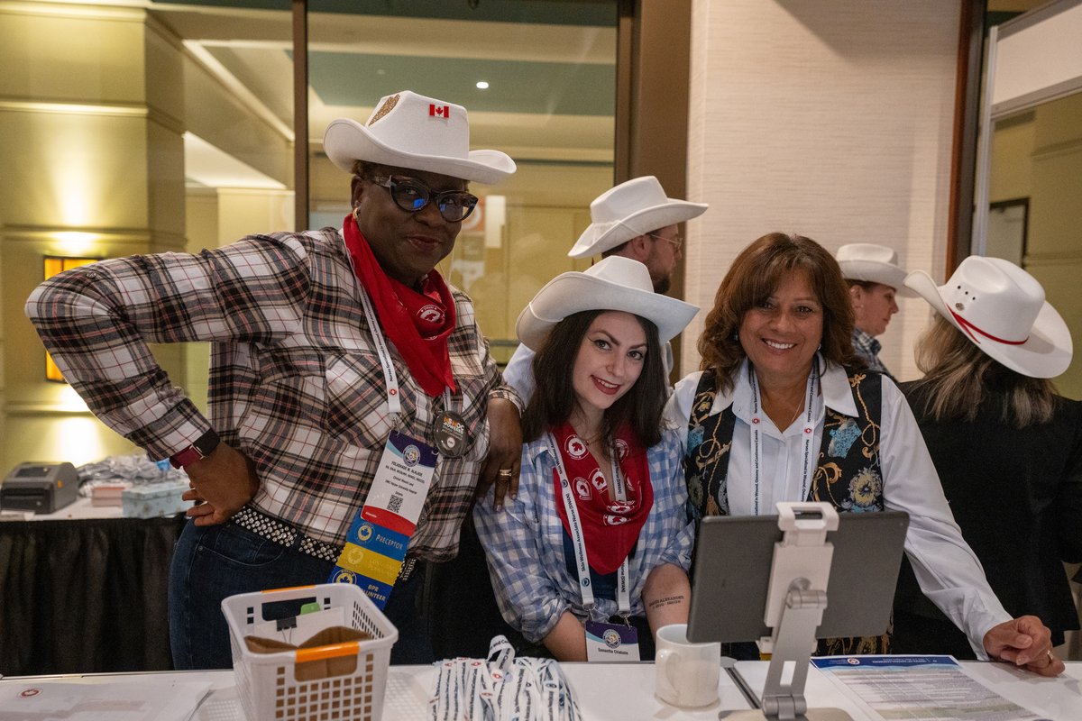 Our amazing Conference Planning Committee is ready to help you out at Registration Desk. Feel free to come say hi at any time!  #NSWOCCinYYC