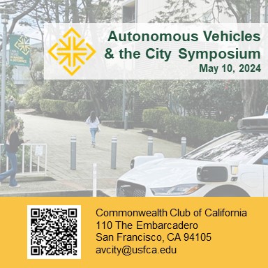 Join us next week at the <a href="/cwclub/">Commonwealth Club World Affairs of California</a> for this amazing event led by <a href="/billyriggs/">Billy Riggs</a> and <a href="/HenrietteCornet/">Henriette Cornet</a> of our Autonomous Vehicles &amp; the Cities Initiative: : commonwealthclub.org/events/2024-05…