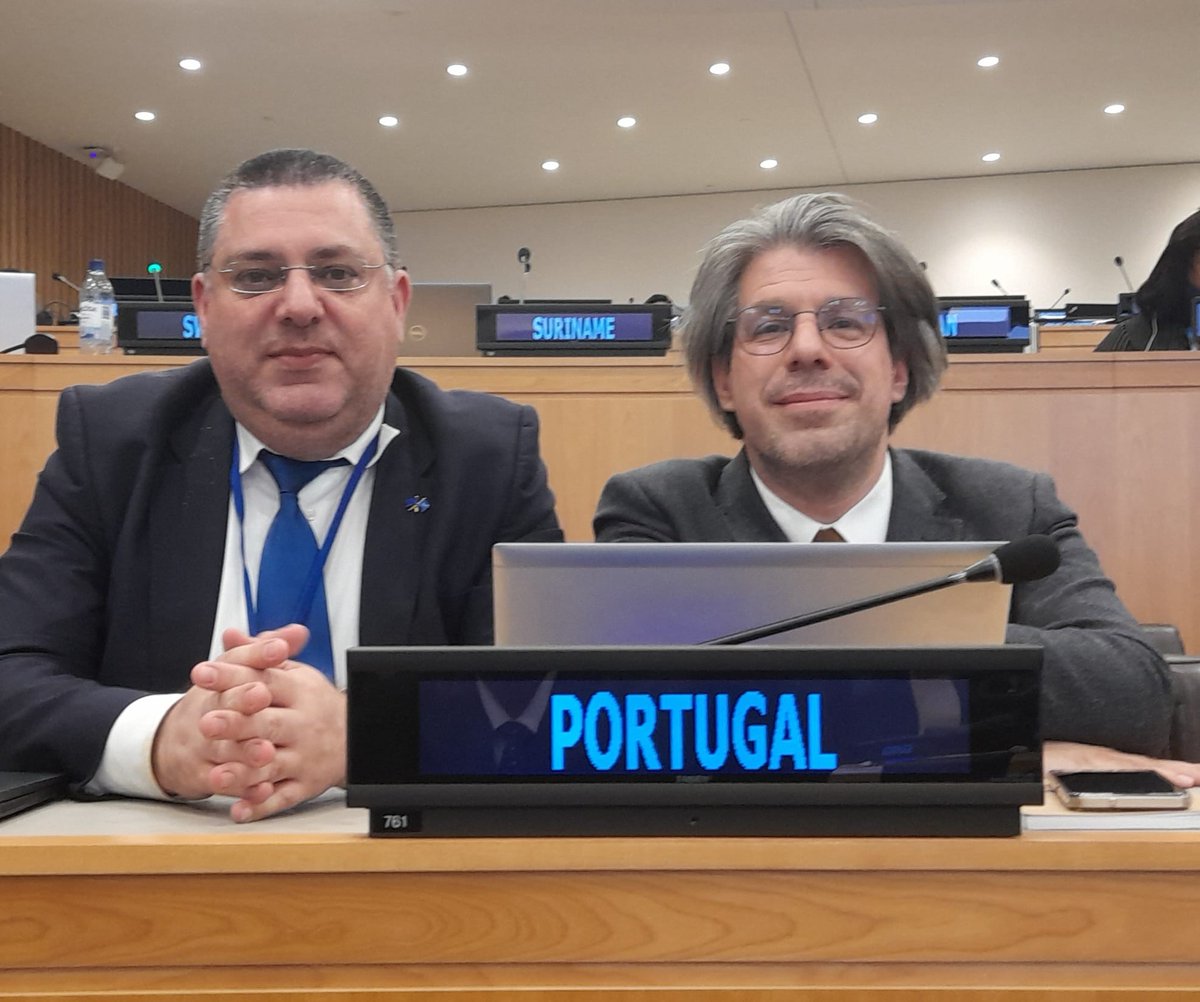 Ambassador Ana Paula Zacarias welcomes colleagues from the Portuguese Tax Authority taking an active part in the 1st substantive session of the Ad Hoc Committee to Draft Terms of Reference for a United Nations Framework Convention on International Tax Cooperation.