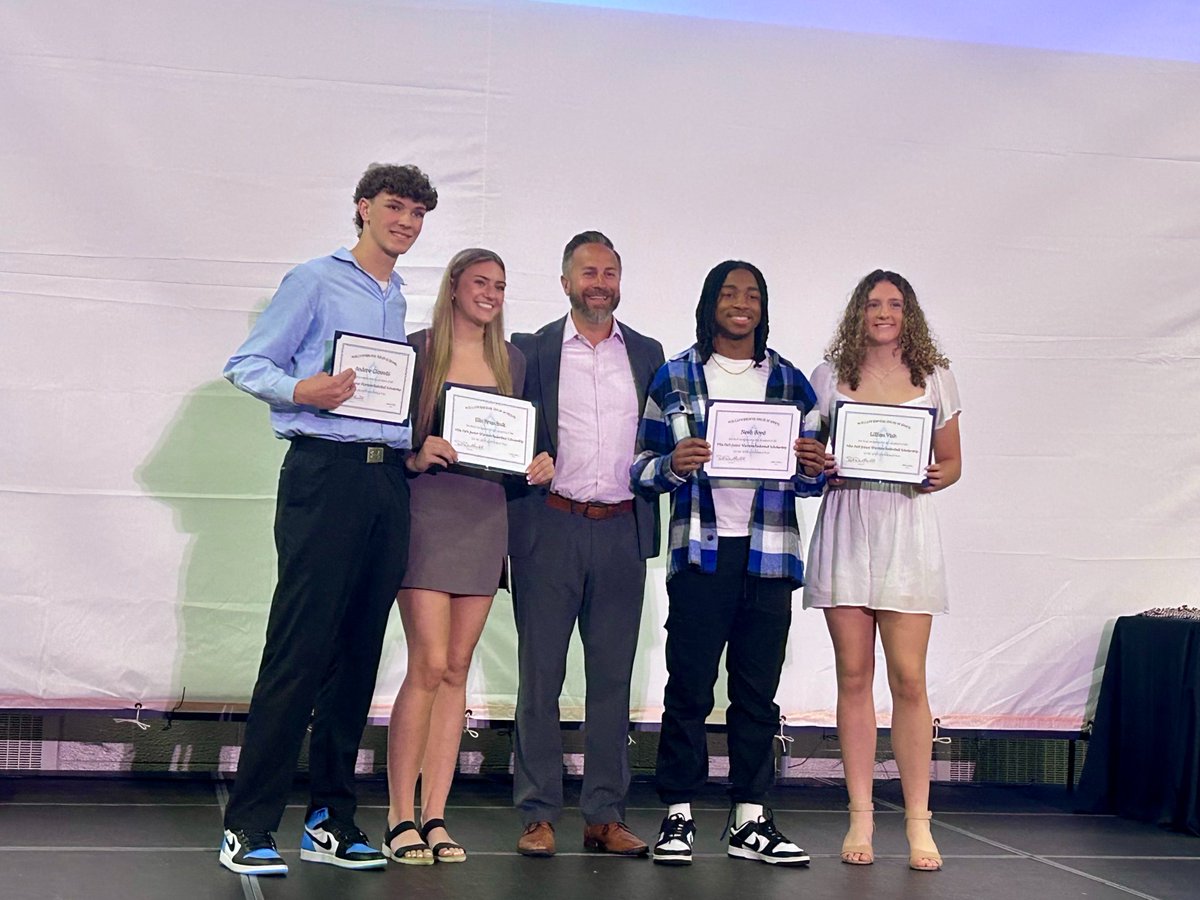 As the school year comes to a close we'd like to congratulate Elle, Lillian, Noah and Andrew, who were awarded the annual Jr Warriors Basketball Scholarship at the WBHS Sr Recognition Ceremony on May 3. We look forward to seeing all of the great things you accomplish!