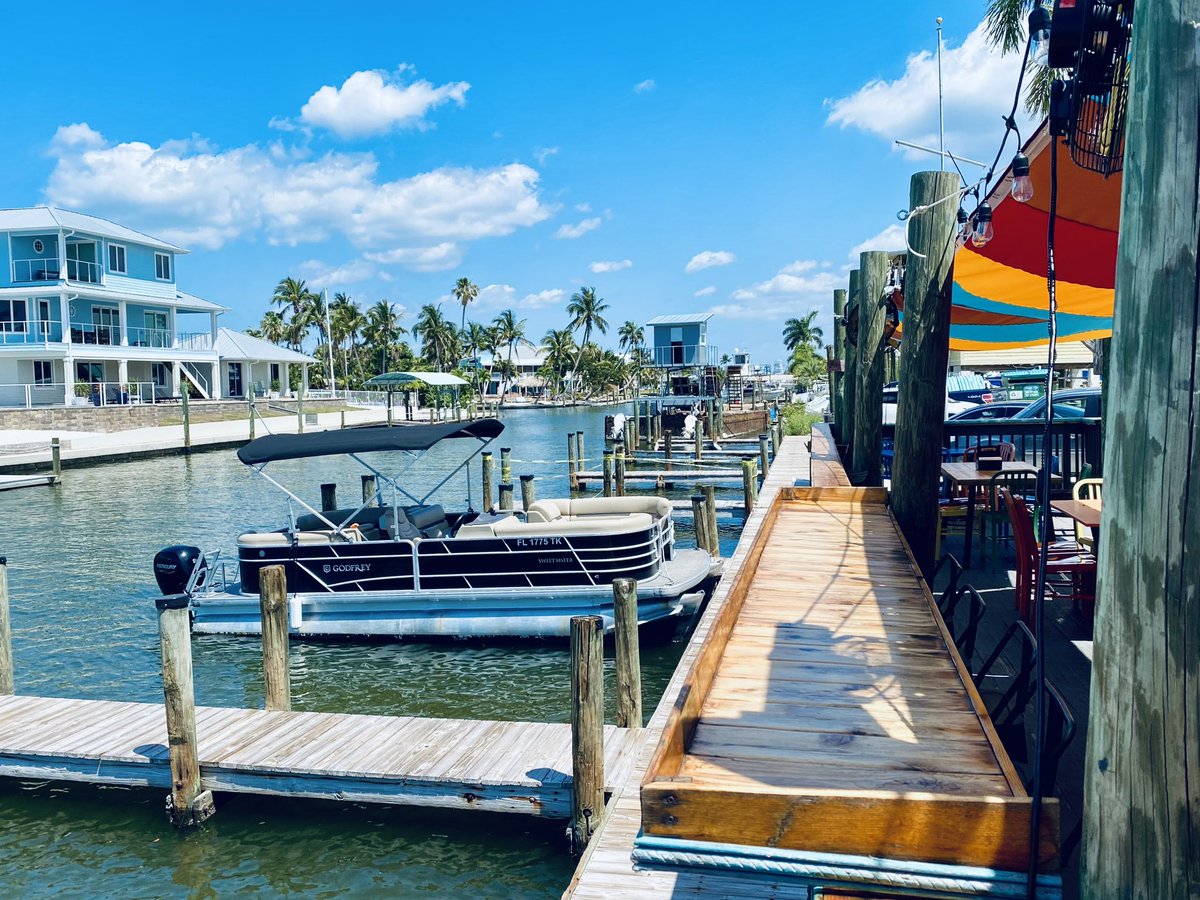 Grateful to recently visit the reopened The Waterfront Restaurant & Marina in St. James City, Pine Island, Lee County — Best view for a lunch!