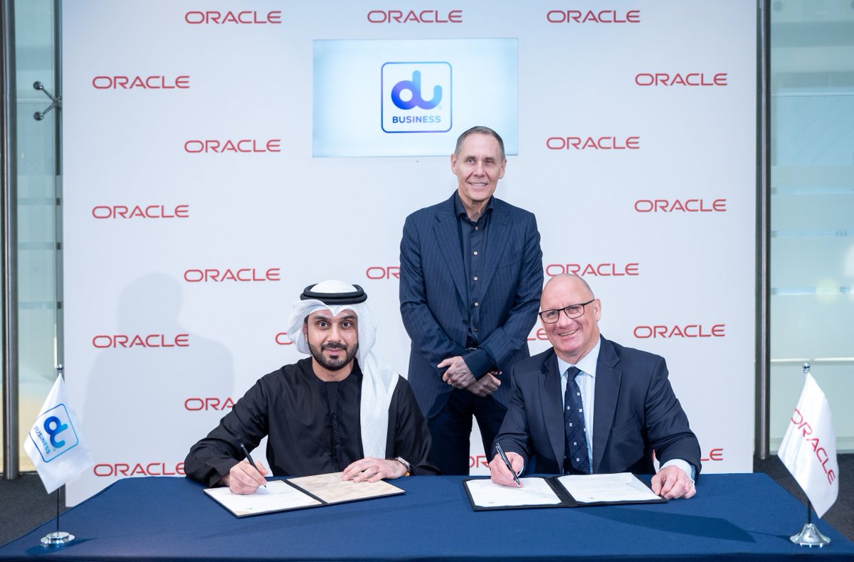 . @Oracle_ME and @dutweets, one of the largest telco operators in the UAE are collaborating to unlock value for sovereign hyperscaler cloud services. social.ora.cl/6016jTyf6