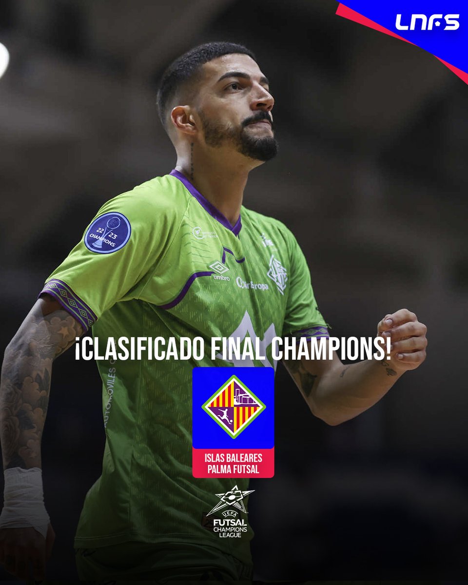 🙌 ¡𝗔 𝗟𝗔 𝗙𝗜𝗡𝗔𝗟! 🙌

💚💜 @PalmaFutsal vence a @SLBenfica en los penaltis y repite puesto en la final de la @UEFAFutsal Champions League

#UCLFutsal #LNFS