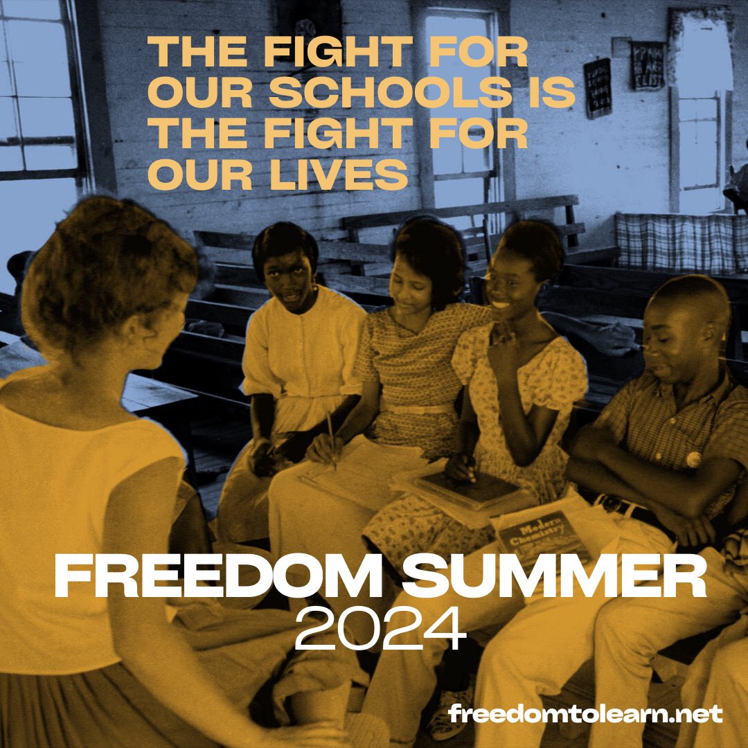 ✨The Fight For Our Schools 🏫 Is The Fight For Our Lives‼️✨#FreedomToLearn #FreedomSummer2024 @Nspdksorority ❤️💛 @NCNWHQ 🖤💜