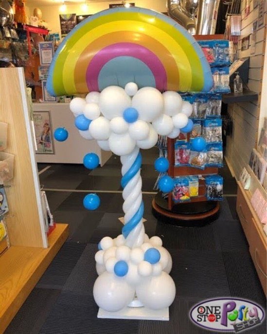 Without the rain, there would be no rainbow. 🌈🎈 #Rainbows #RainbowBalloons #Warwickshire #LoveLeam #Leamington #Warwick #Balloons #Coventry #Raining #balloondecorations #balloonsarefun