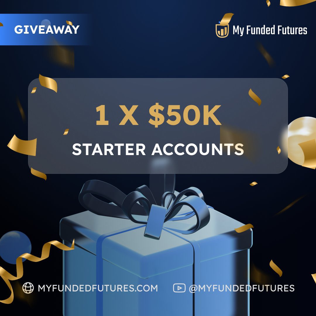 🚨SPECIAL GIVEAWAY🚨

🎉1 x 50.000$ Starter Account🎉

1 - Follow @MyFundedFutures and @sinatraa_fx 
2 - Like and RT
3 - Tag 3 friends

Winners will be announced in 72h.

Don't forget you can also buy any account size at highest discount using my code: sina1234

Or with this link…