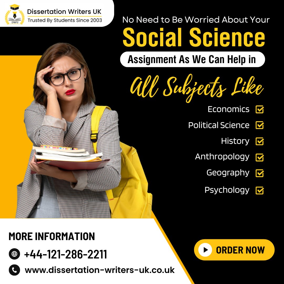 UKKDissertation's tweet image. No Need to Be Worried About Your Social Science Assignment As We Can Help in All Subjects Like
👉 Economics
👉 Political Science
👉 History
👉 Anthropology

👇 Contact Us 
📞 Mobile: +44-121-286-2211
🔗 Visit: dissertation-writers-uk.co.uk/assignment-wri…

#SocialScienceAssignment #SocialScience #Help