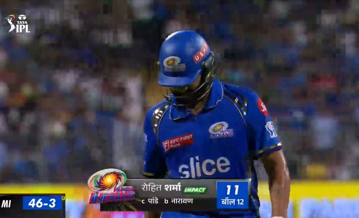 Selfless Vadapav scored 11 runs from 12 balls with intent on a flat wankhede track with tiny boundaries ✊👏👏 #MIvsKKR