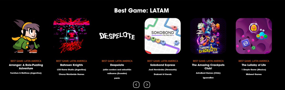 Hey, listen up! 🎉 BAHNSEN KNIGHTS has been nominated for Best Game: LATAM in BIG (Gamescom Latam)! We're really happy, thanks everyone for your continuous support! This is our second game nominated in BIG in a row!