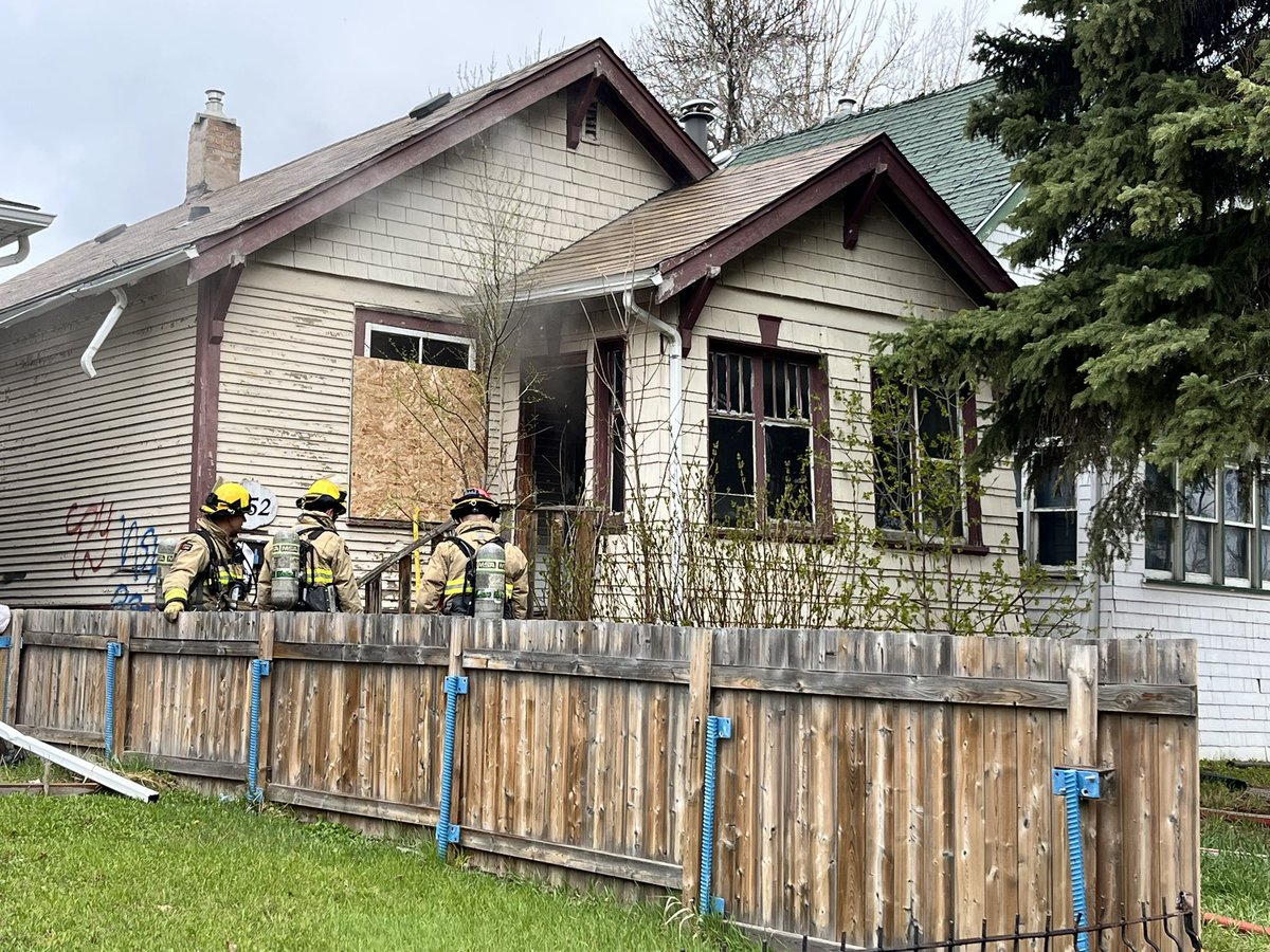 Crews responded to a house fire on the 1000 Blk. of Retallack St. today at 10:04am. Fire was quickly extinguished by crews. All searches are complete with no injuries reported. Fire is under investigation. #yqr