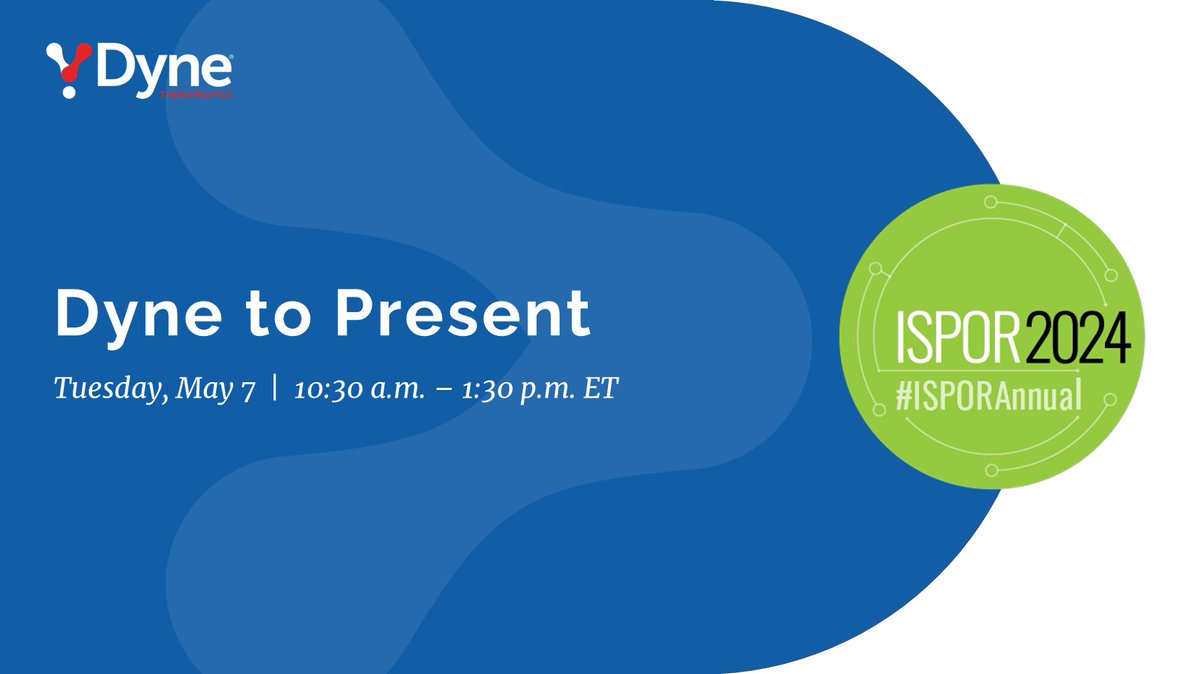 If you’re attending the annual @ISPORorg meeting, be sure to catch our poster presentation, “Costs and Healthcare Resource Utilization Evaluation in Myotonic Dystrophy Type 1: Results from the Real-world CARE-DM1 Study.' Register here: bit.ly/4b2V7hX #ISPORAnnual