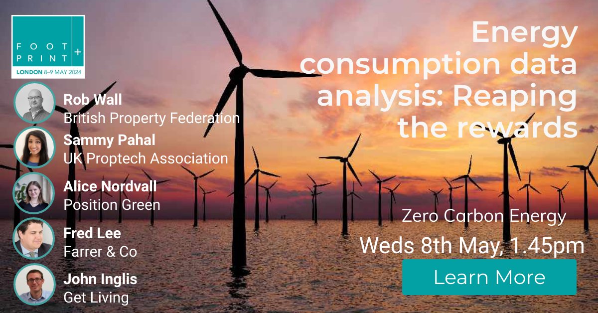 ⚡Find BPF Assistant Director Rob Wall and @UKProptech Director Sammy Pahal at FOOTPRINT+ on the Zero Carbon Energy Stage where they'll explore the importance of energy data in reaching net zero, perceptions around the role of landlords in sharing data and much more!
