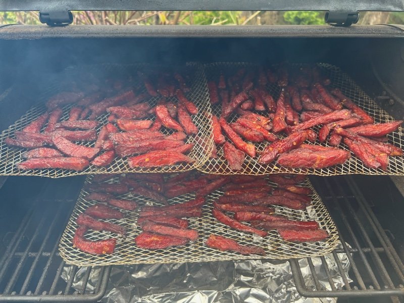 Good day for some beef jerky. #bbq #bbqlife #jerky #beefjerky