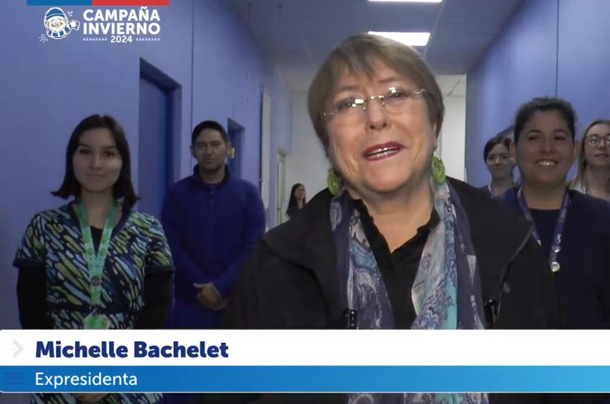 Bachelet participa en campaña de vacunación del Minsal y llama a “estar preparados para el invierno” bityl.co/PgYh